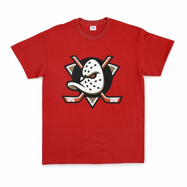 Anaheim Ducks Shield Tişört S - Kırmızı