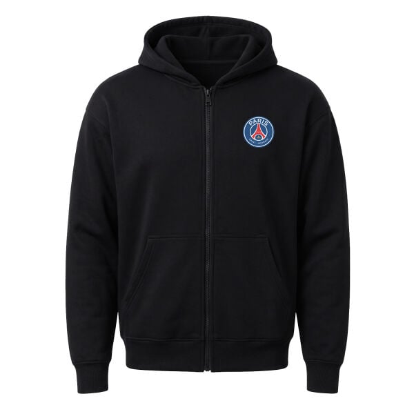 Paris Saint Germain Fermuarlı Kapüşonlu Sweatshirt