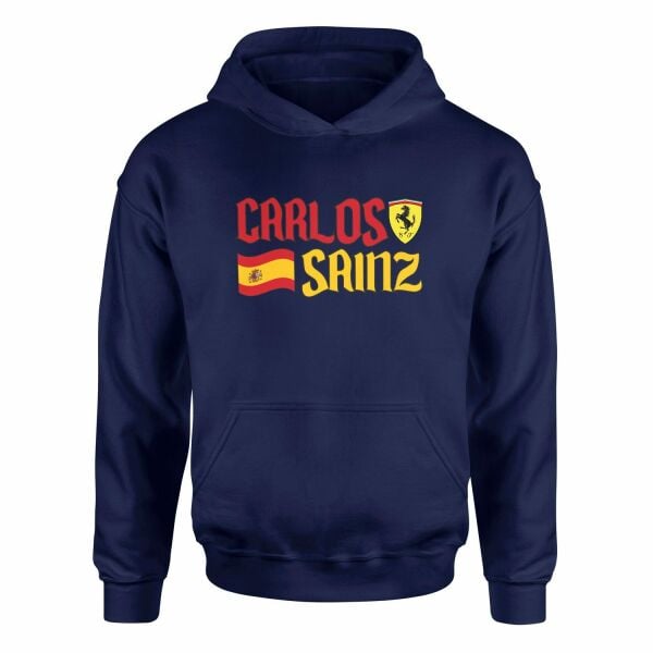 Carlos Sainz Spanish Matador Hoodie M - İndigo Mavisi