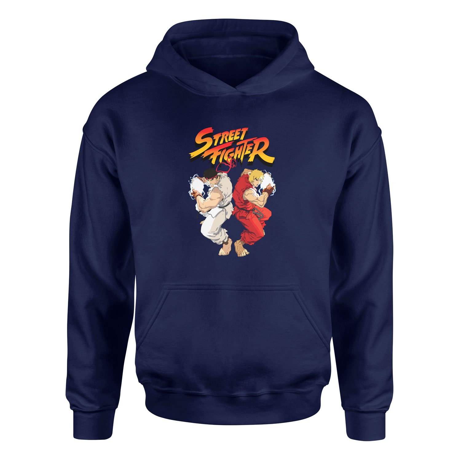 Street Fighter Hoodie M - İndigo Mavisi