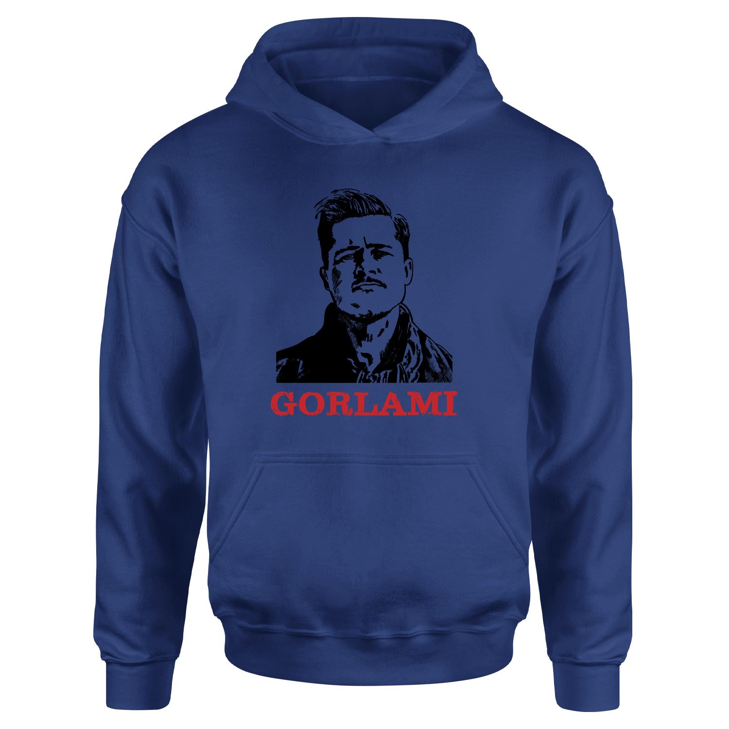 Gorlami | Brad Pitt Hoodie M - İndigo Mavisi