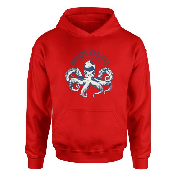 Marine Cruises Pacific Denizci Hoodie XL - Kırmızı