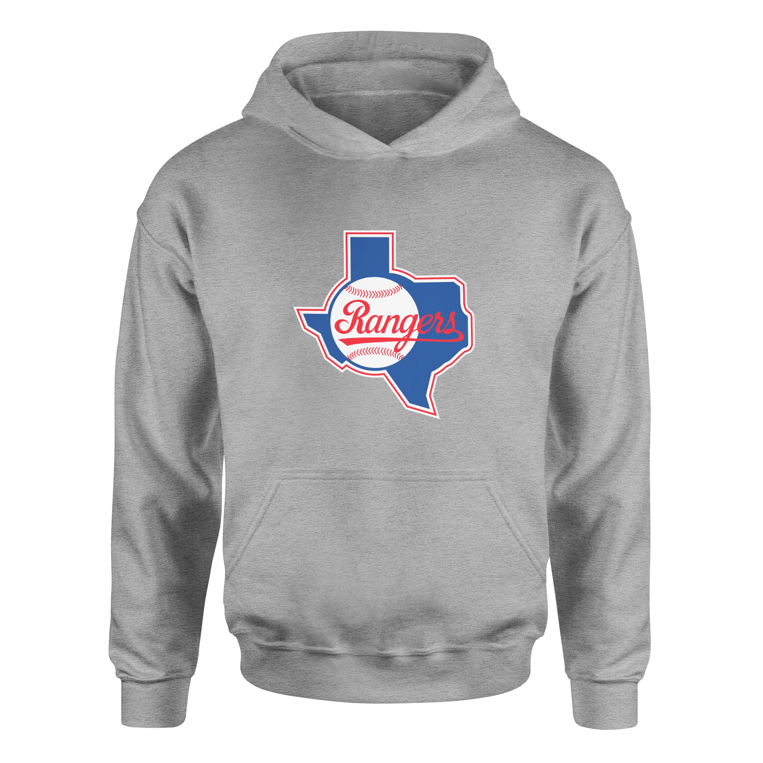 Rangers, TX Hoodie S - Gri