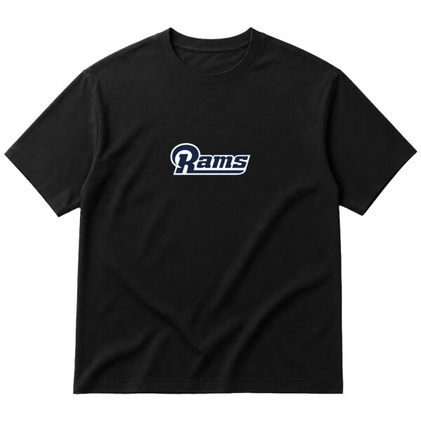 LA RAMS Vintage Iconic Oversize Tişört M - Siyah