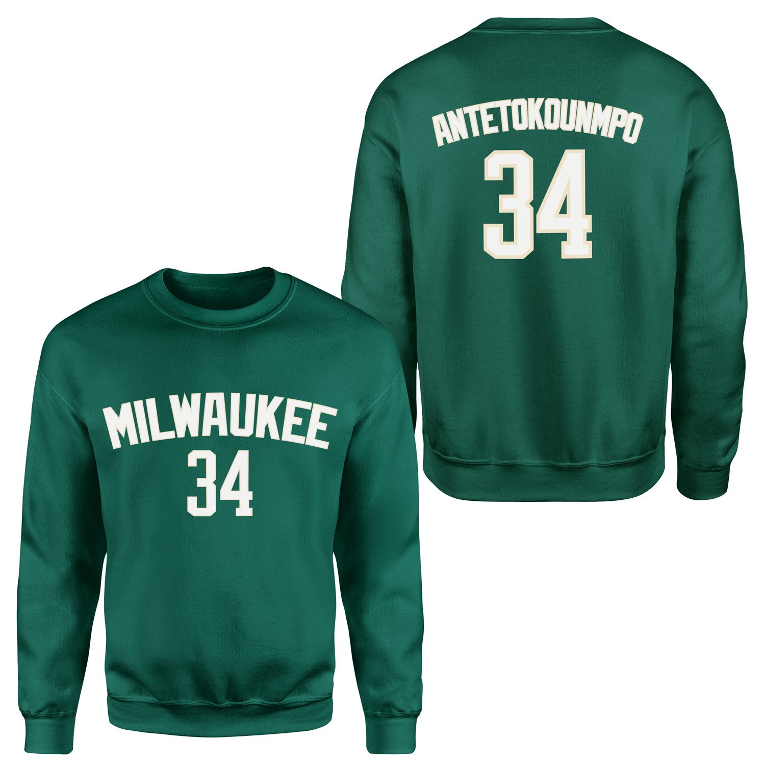Giannis Antetokounmpo Milwaukee Forma Sweatshirt XL - Nefti Yeşili