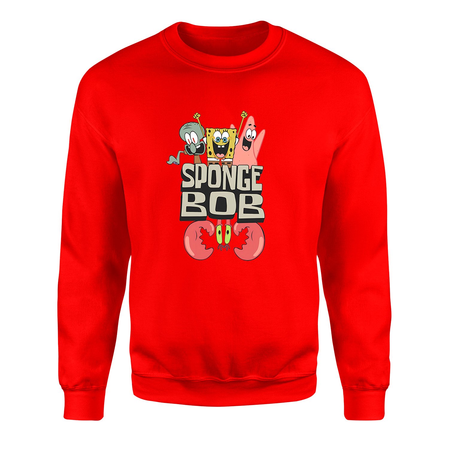 Sünger Bob Sweatshirt XXL - Kırmızı