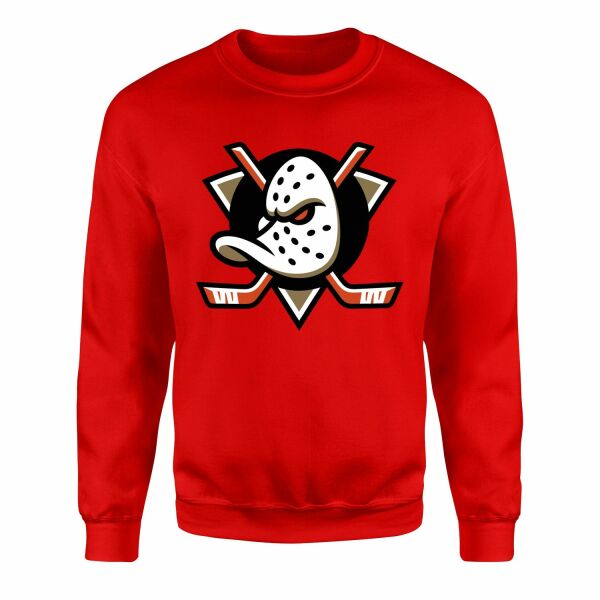 Anaheim Ducks Shield Sweatshirt M - Kırmızı