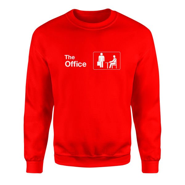 The Office Sweatshirt M - Kırmızı