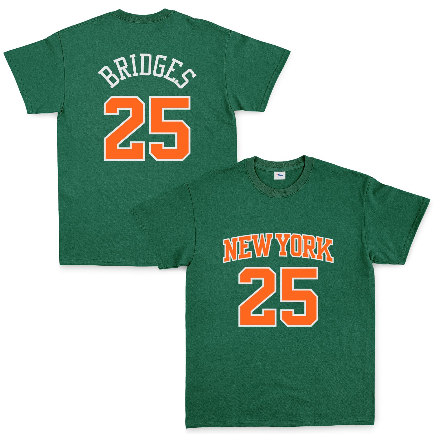 Mikail Bridges 25 New York Jersey Tişört M - Nefti Yeşili