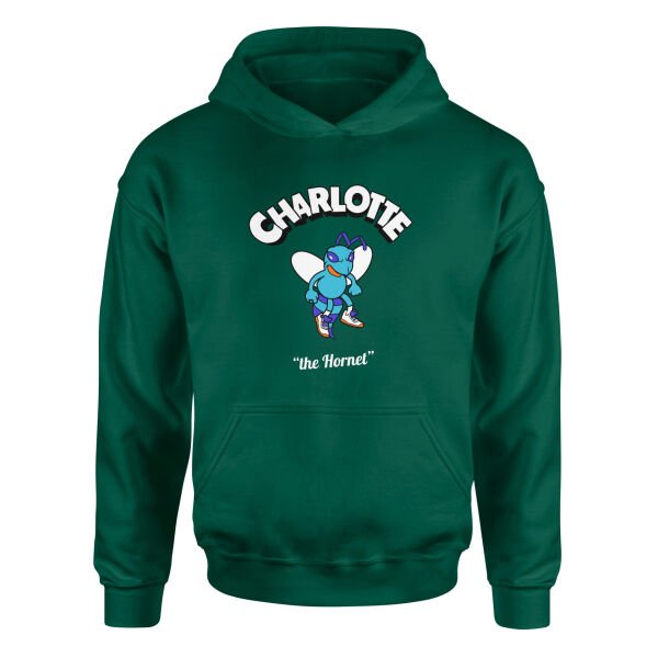 Charlotte Cartoon Hoodie M - Nefti Yeşili
