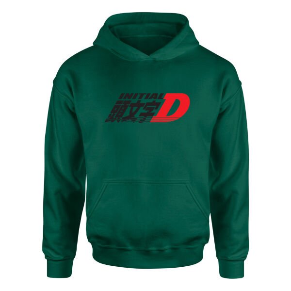 Initial D Hoodie S - Nefti Yeşili
