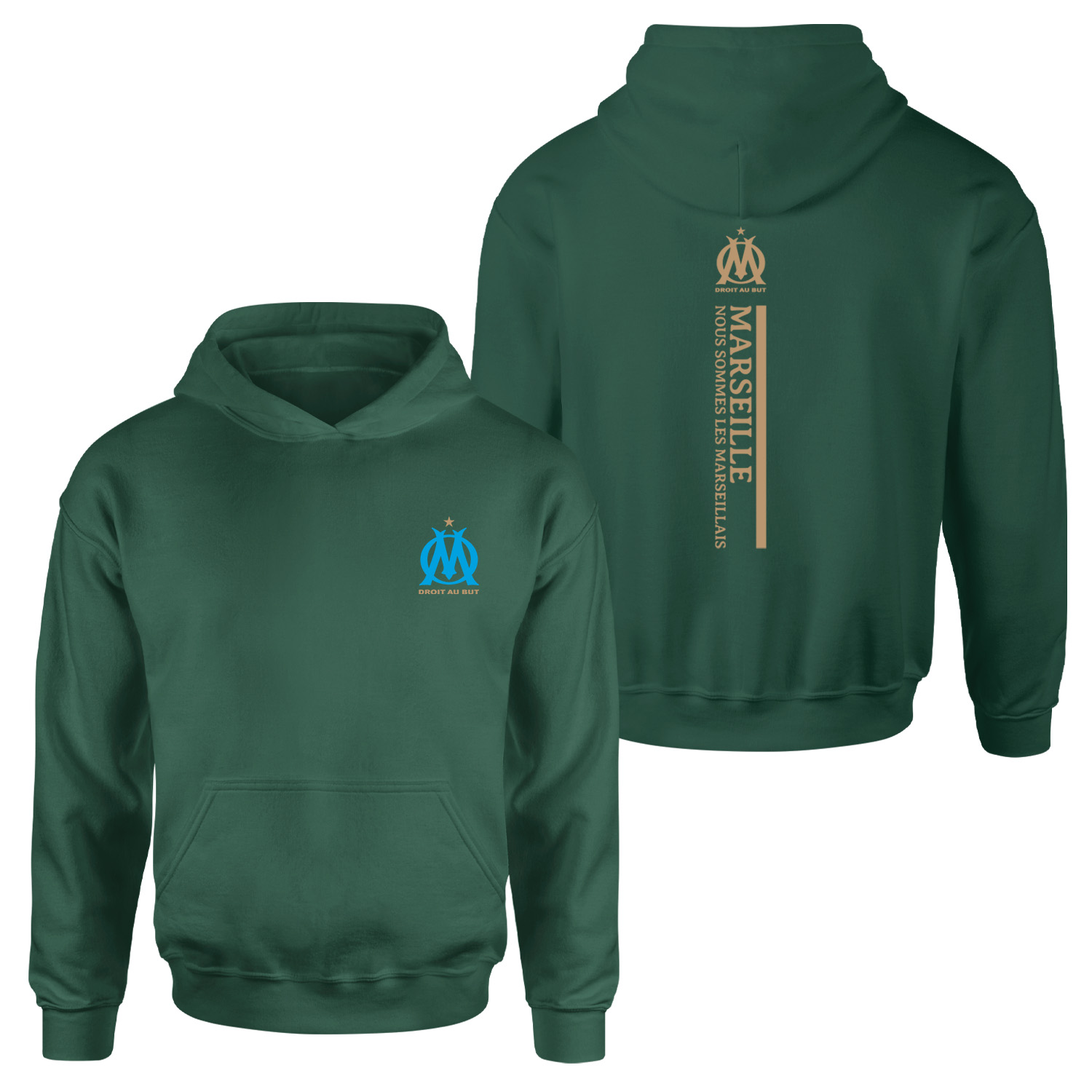 Olympique Marseille Hoodie XXL - Nefti Yeşili