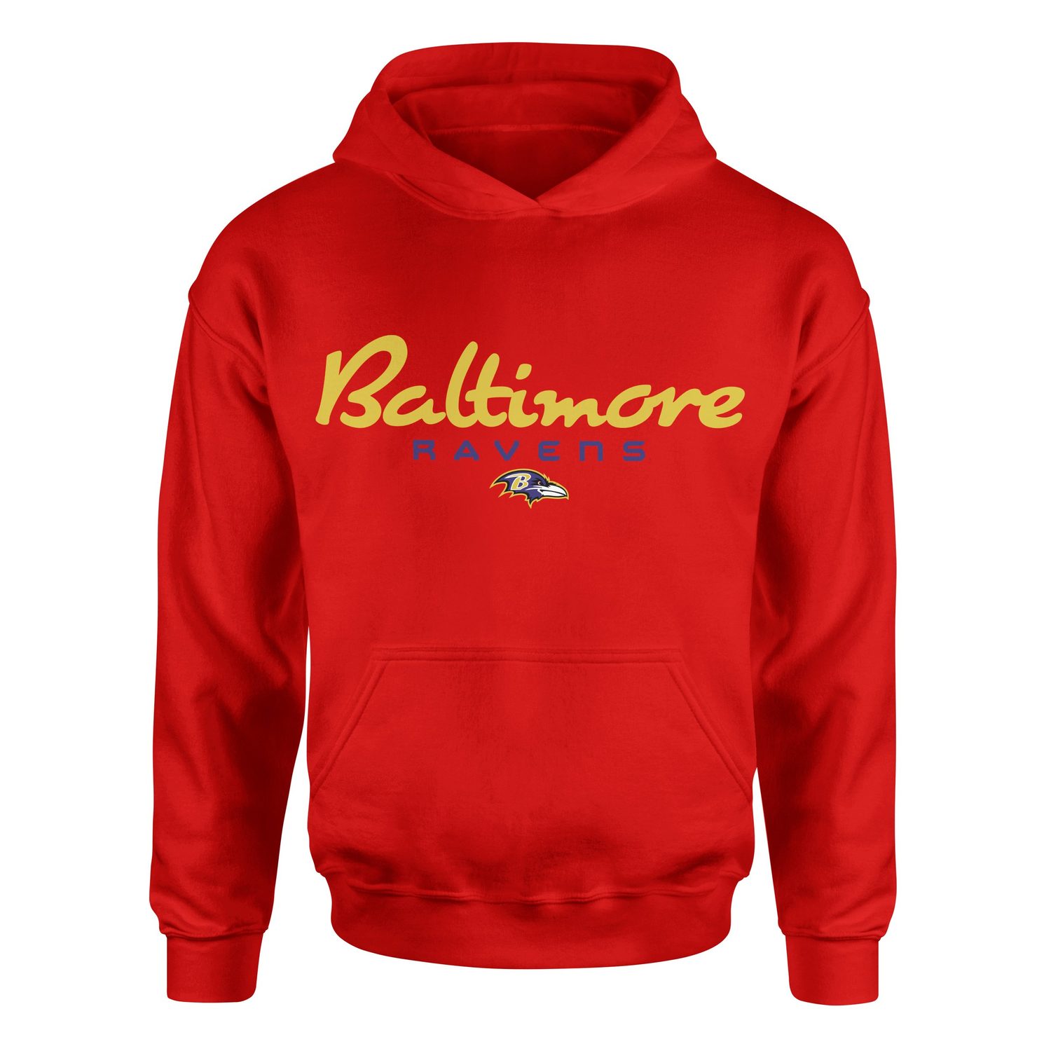 Baltimore Ravens Charm City Hoodie S - Kırmızı