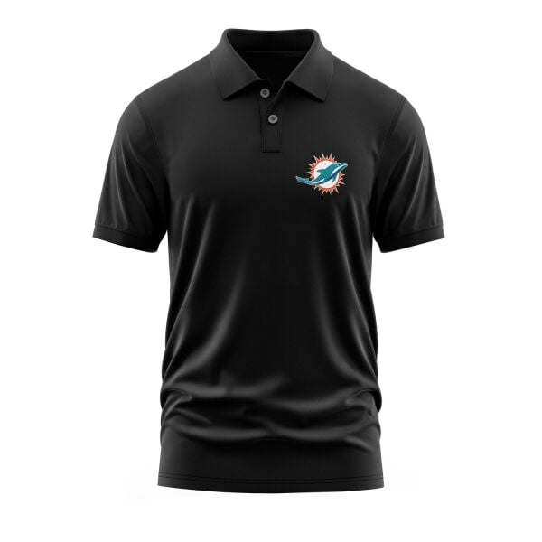 Miami Dolphins Polo Tişört XXL - Siyah | OUTLET