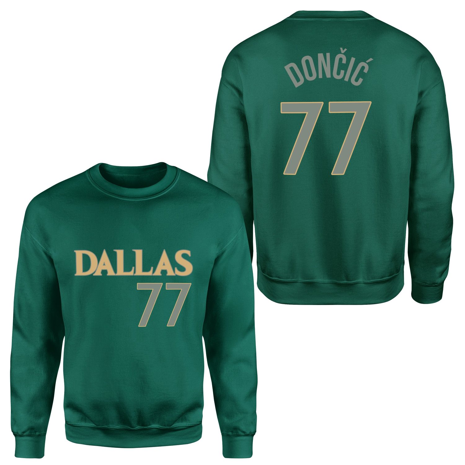 Luka Doncic 77 Forma Sweatshirt L - Nefti Yeşili