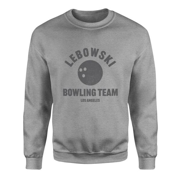 Lebowski Bowling Team Sweatshirt M - Gri