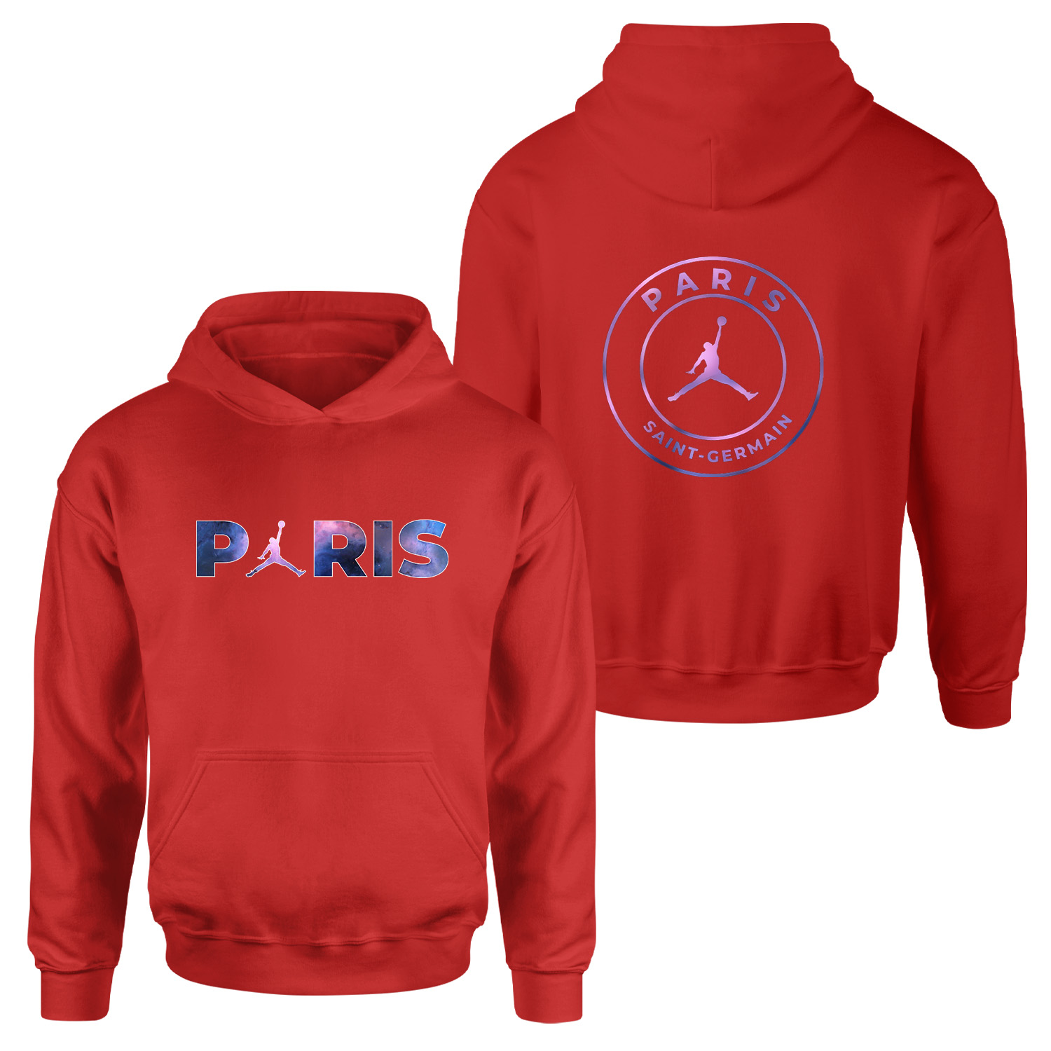 Air Jordan x Paris Saint Germain Space ED Hoodie XXL - Kırmızı