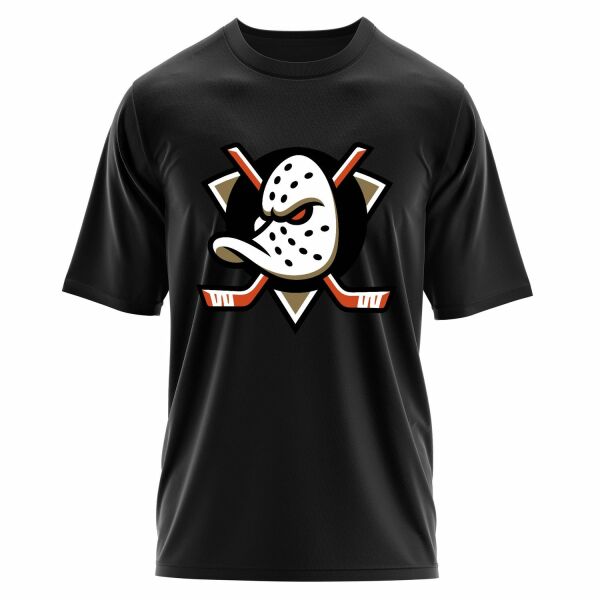 Anaheim Ducks Shield Oversize Tişört M - Siyah