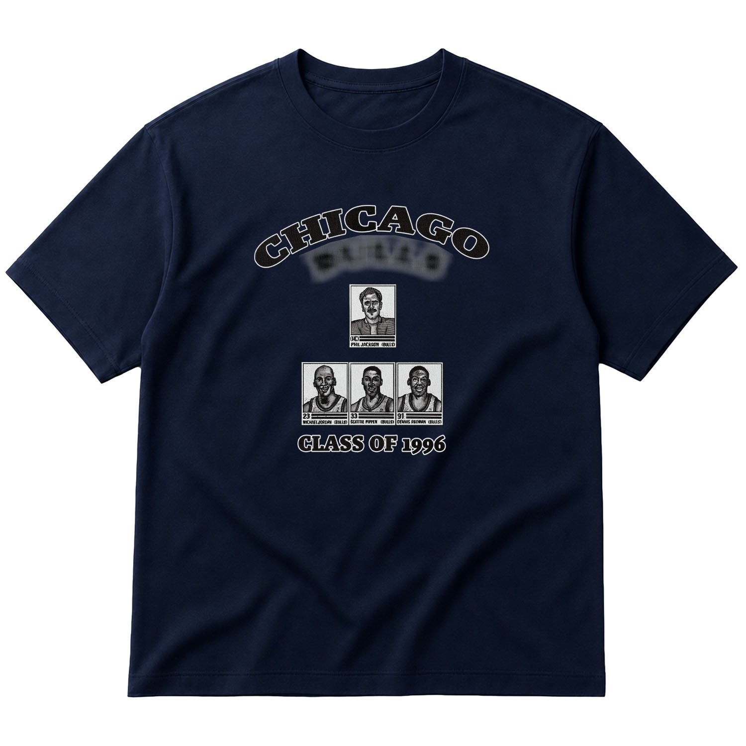 Chicago Class of 1996 Oversize Tişört M - İndigo Mavisi