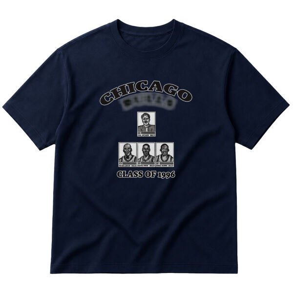 Chicago Class of 1996 Oversize Tişört M - İndigo Mavisi