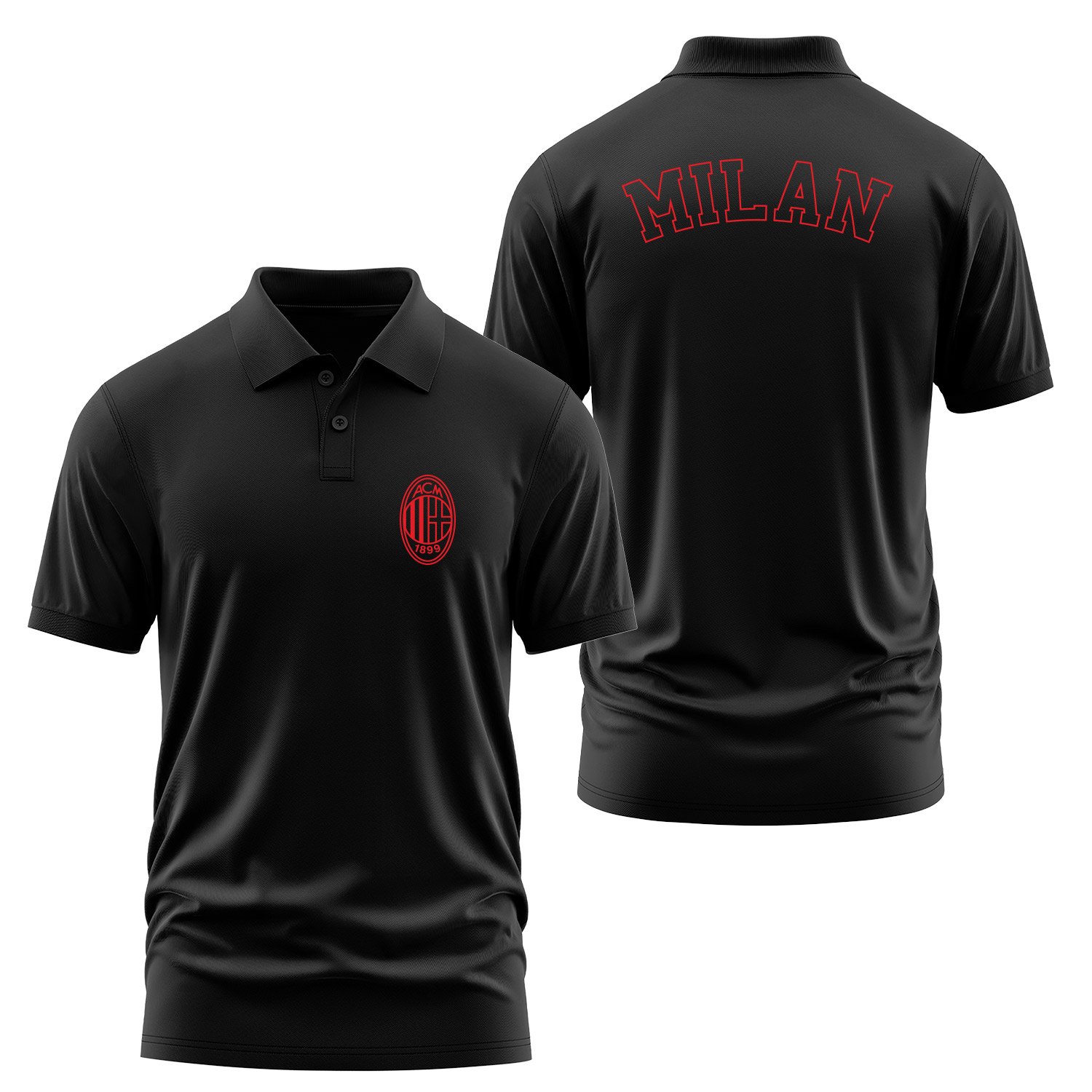 Sempre Milan Polo Tişört XXL - Siyah