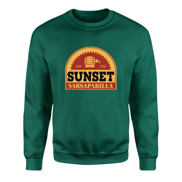 Sunset Sarsaparilla | Fallout Sweatshirt L - Nefti Yeşili