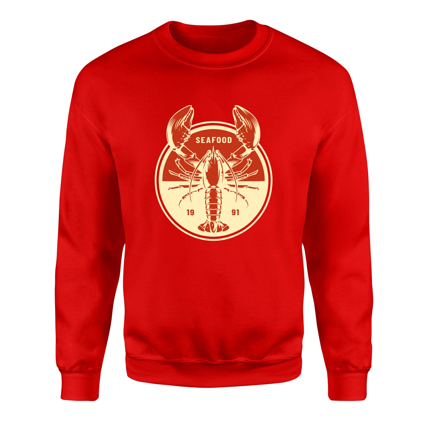 Seafood Sweatshirt L - Kırmızı