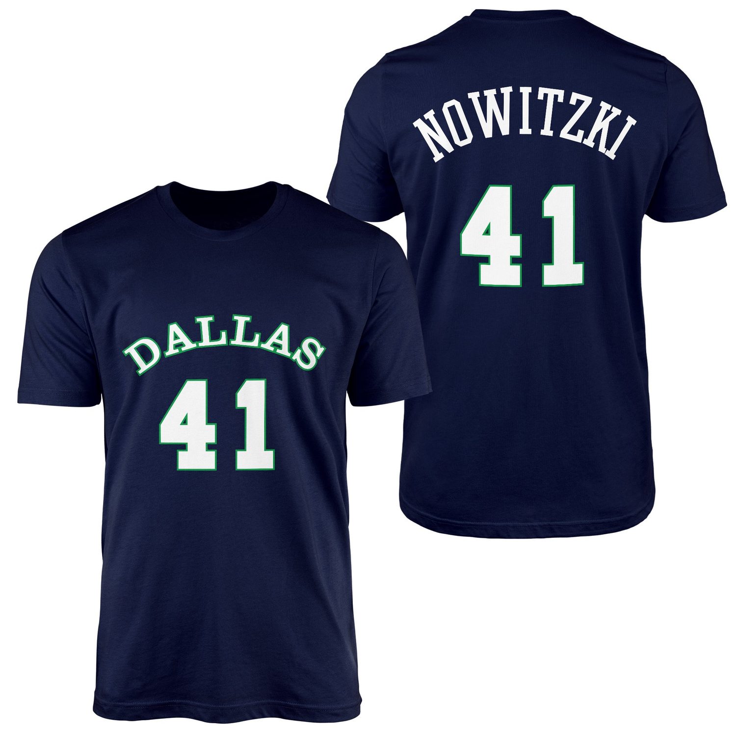 Dirk Nowitzki 41 Forma Tişört M - İndigo Mavisi