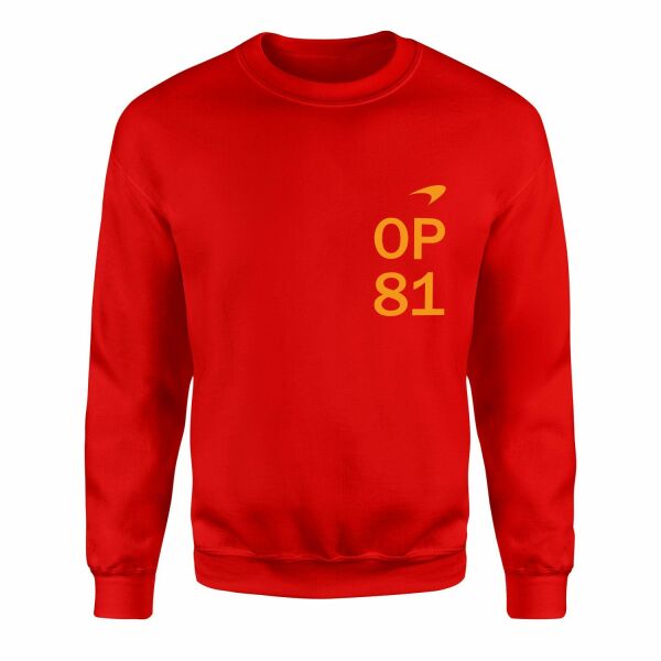 Oscar Piastri OP81 MCL Mastery Sweatshirt XXL - Kırmızı