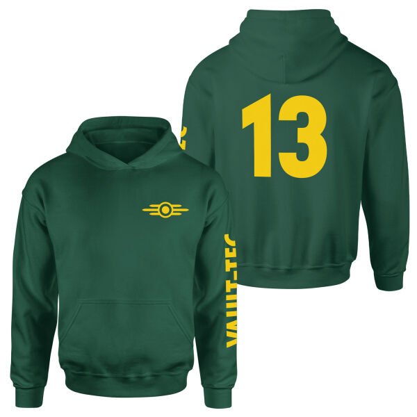 Vault 13 Dweller Hoodie S - Nefti Yeşili