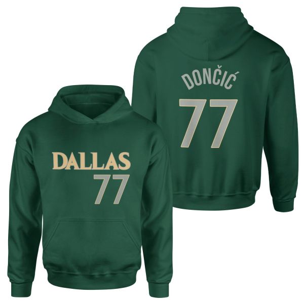 Luka Doncic 77 Forma Hoodie S - Nefti Yeşili
