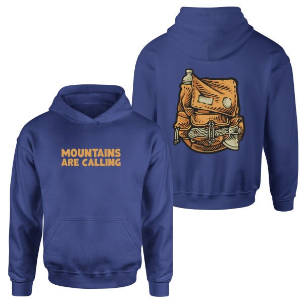Mountains Are Calling Hoodie M - İndigo Mavisi
