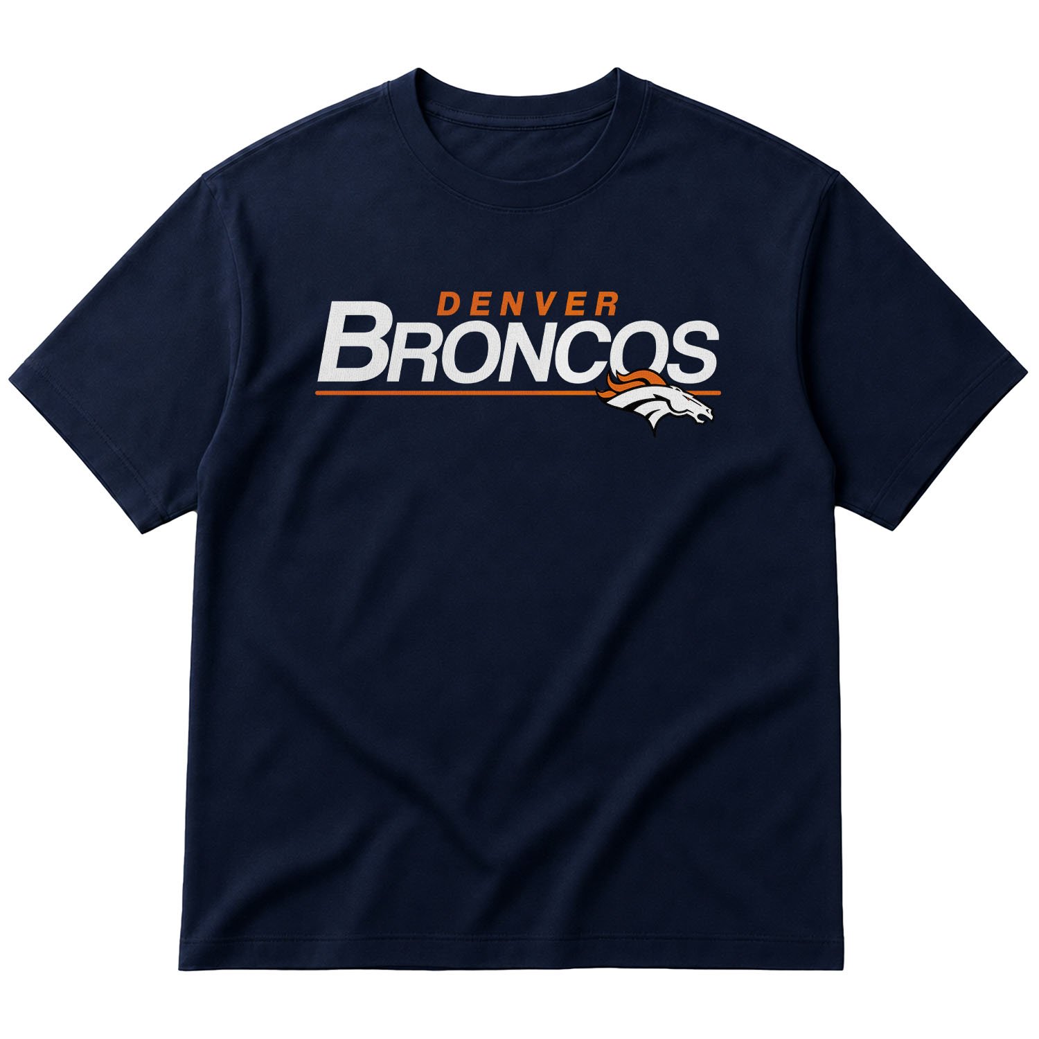 Denver BRONCOS Oversize Tişört XL - İndigo Mavisi
