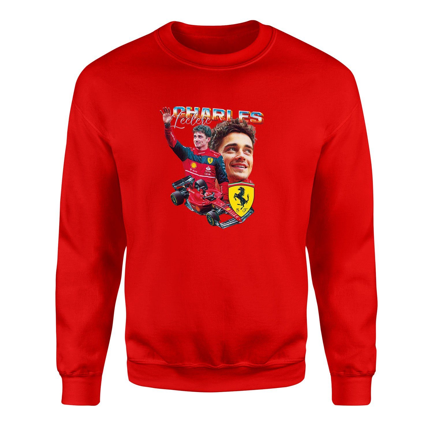 Charles Leclerc Sweatshirt L - Kırmızı