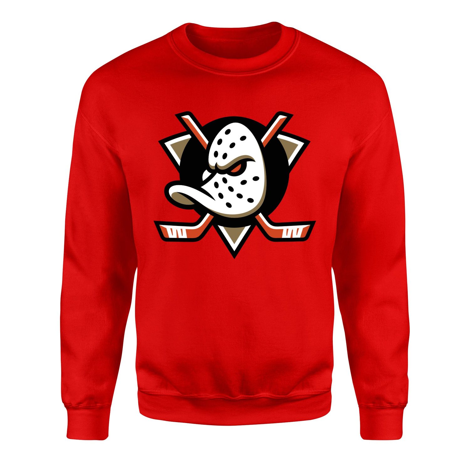 Anaheim Ducks Shield Sweatshirt L - Kırmızı