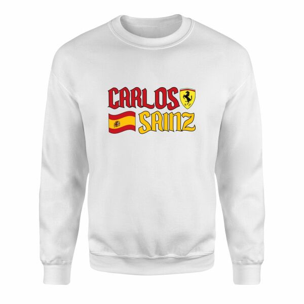 Carlos Sainz Spanish Matador Sweatshirt S - Beyaz