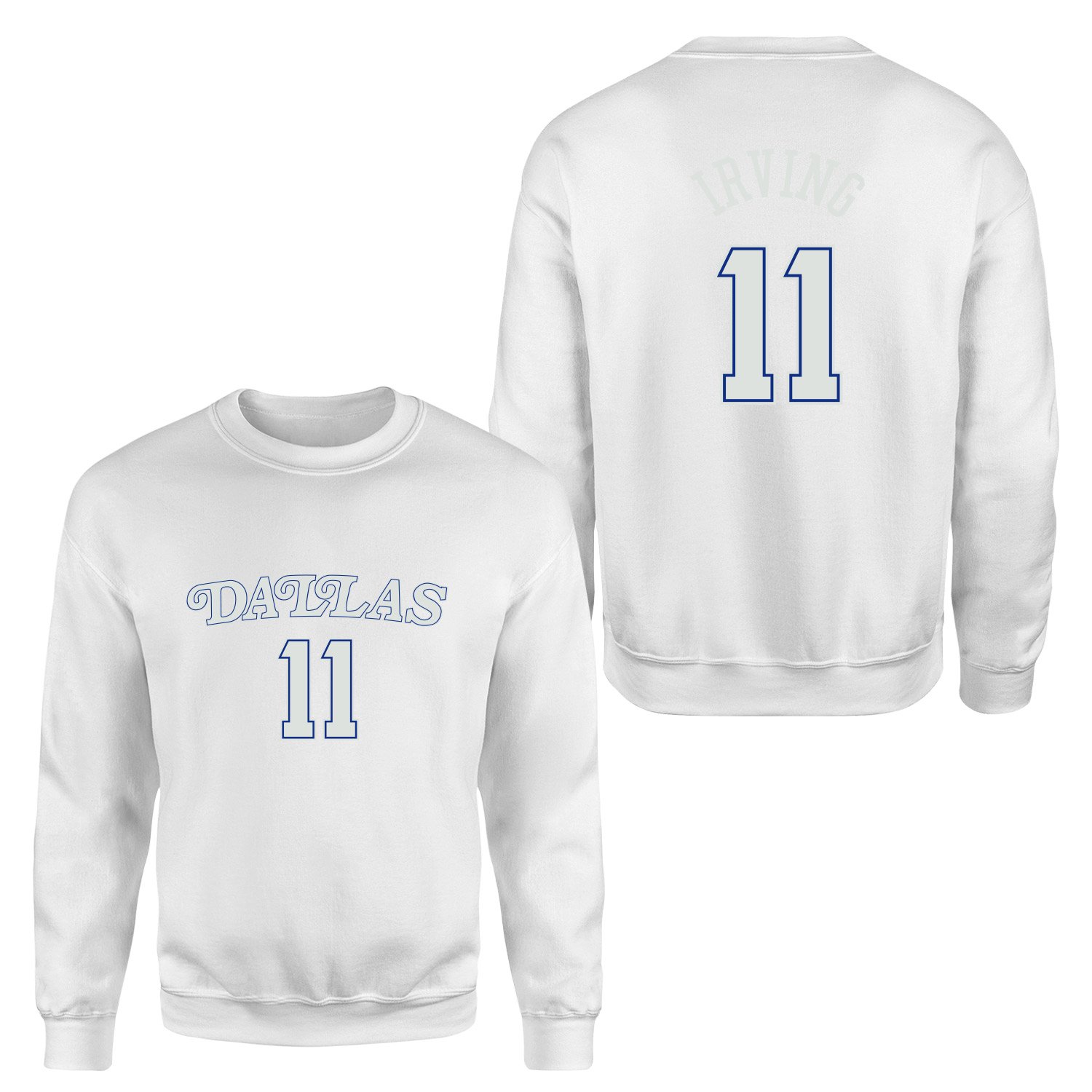 Kyrie Irving 11 Dallas Forma Sweatshirt M - Beyaz