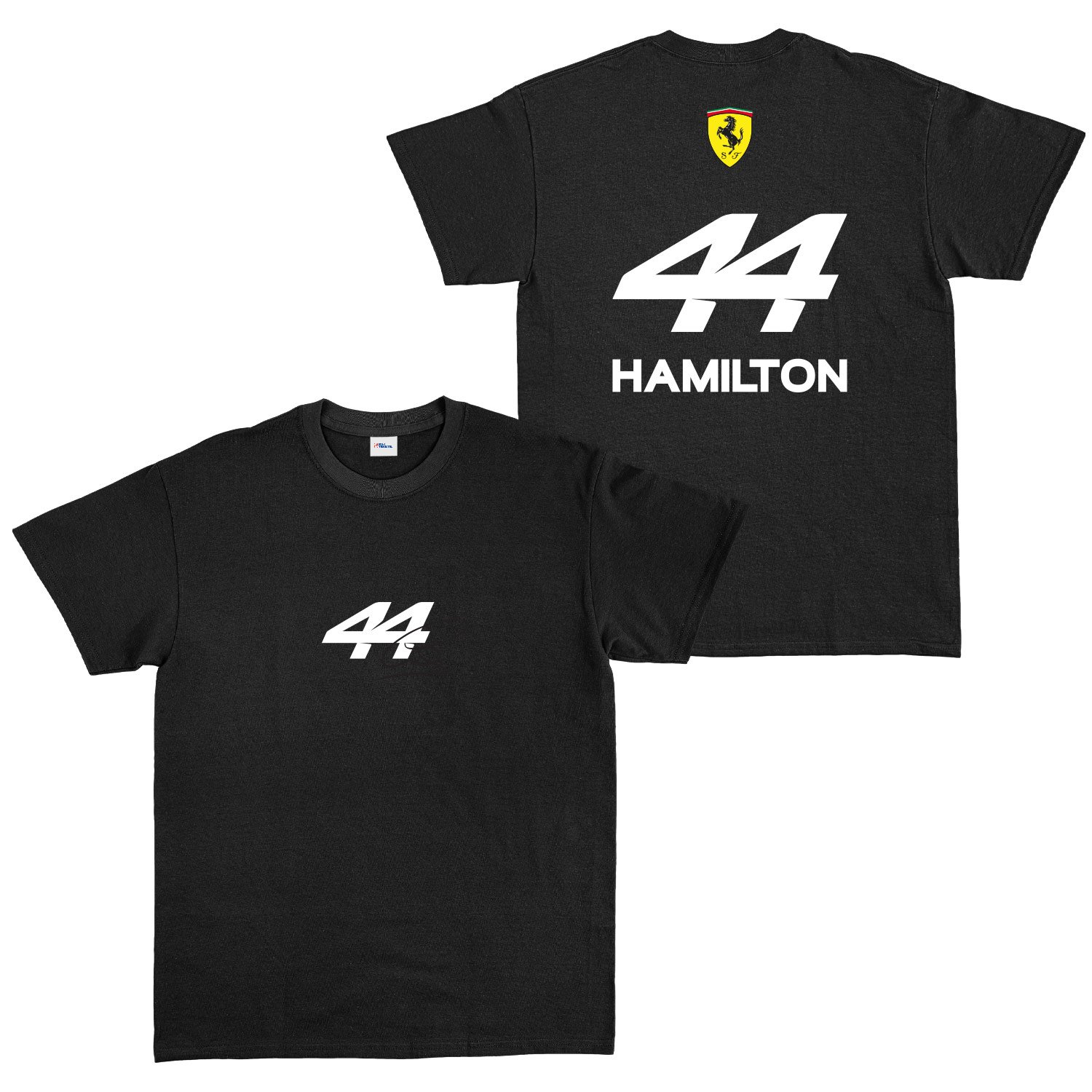 Lewis Hamilton 44 Signature Tişört S - Siyah