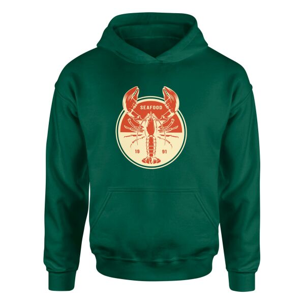 Seafood Hoodie XL - Nefti Yeşili