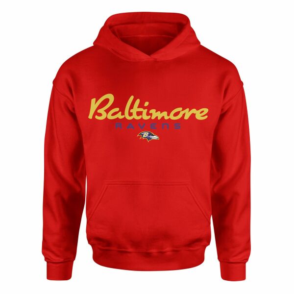 Baltimore Ravens Charm City Hoodie M - Kırmızı