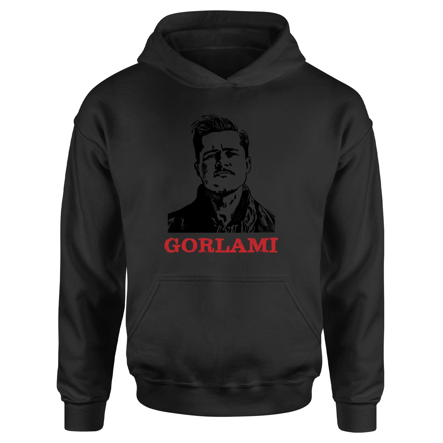 Gorlami | Brad Pitt Hoodie XL - Siyah