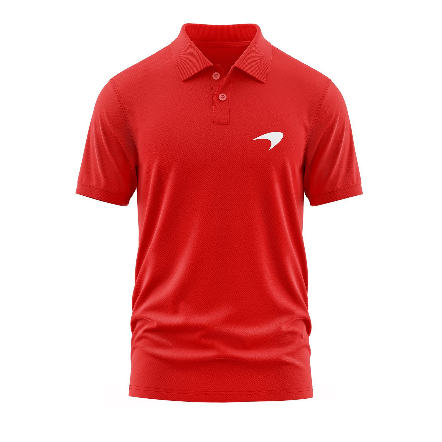 McLaren Racing White Polo Tişört M - Kırmızı