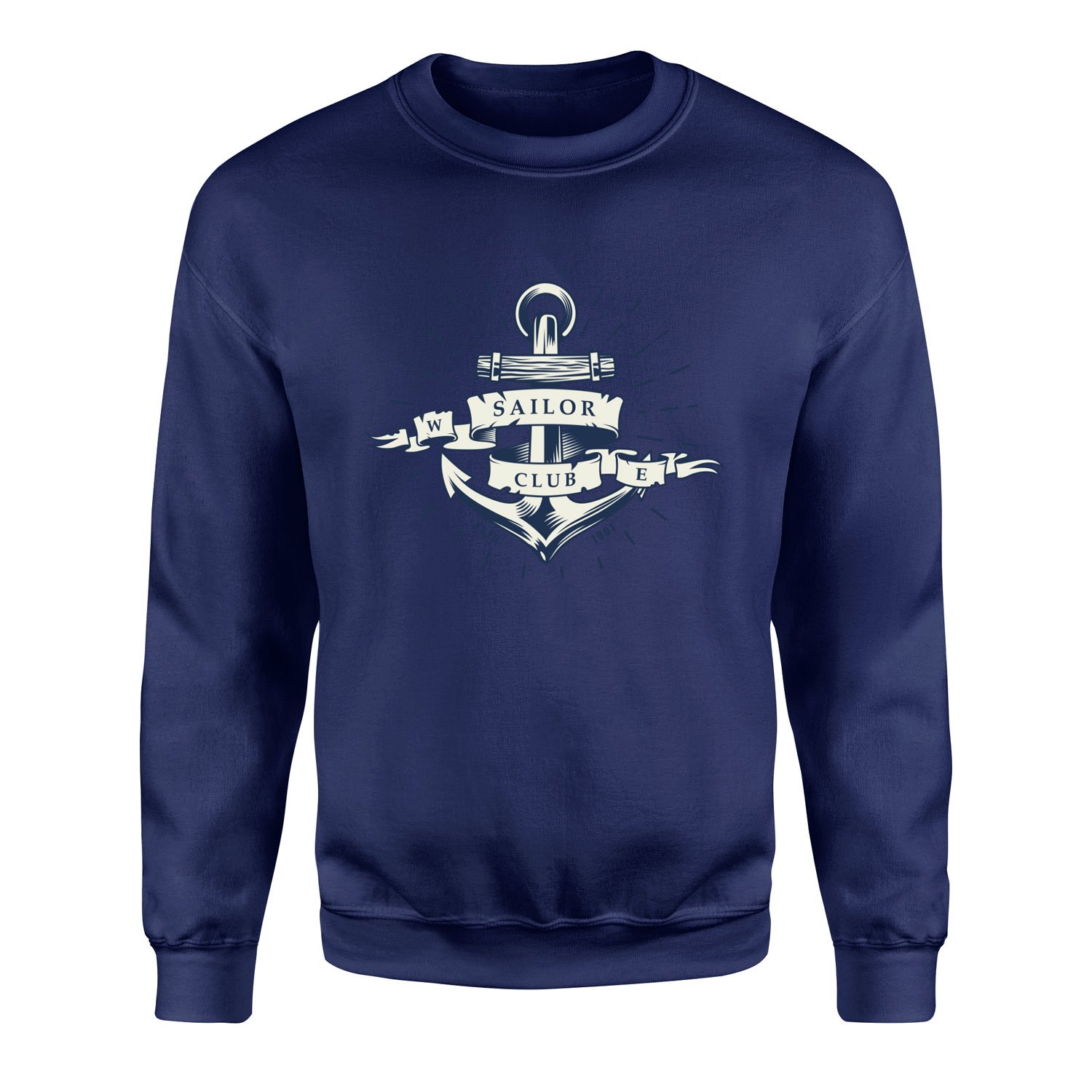Sailor Club Denizci Tasarımlı Sweatshirt XXL - Lacivert