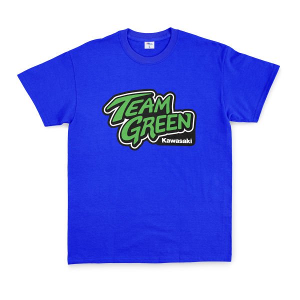 Team Green Kawasaki Racing Tişört L - Mavi