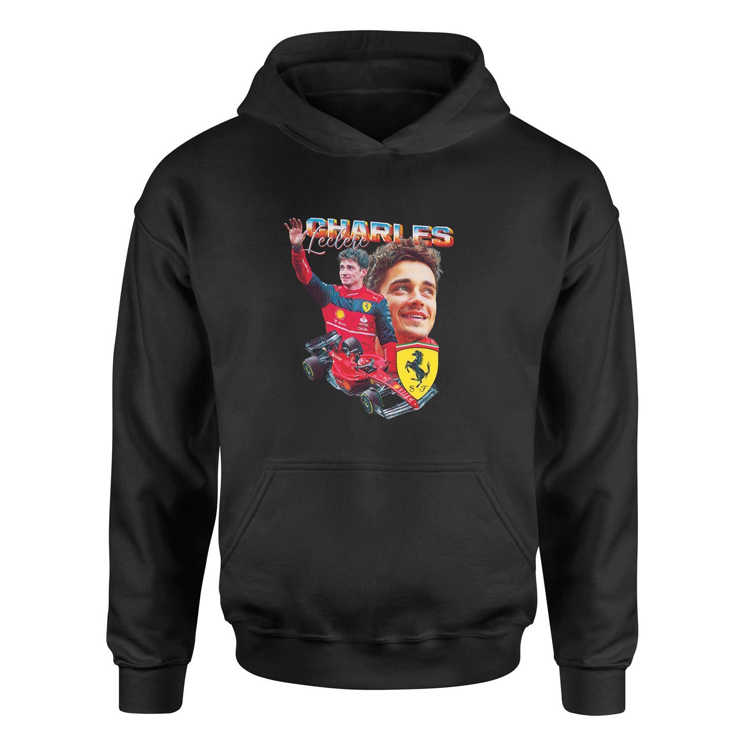 Charles Leclerc Hoodie XL - Siyah
