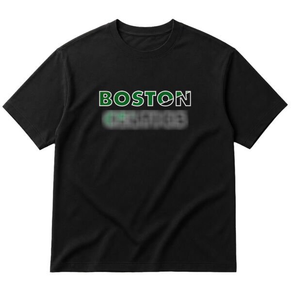 Boston C Oversize Tişört S - Siyah