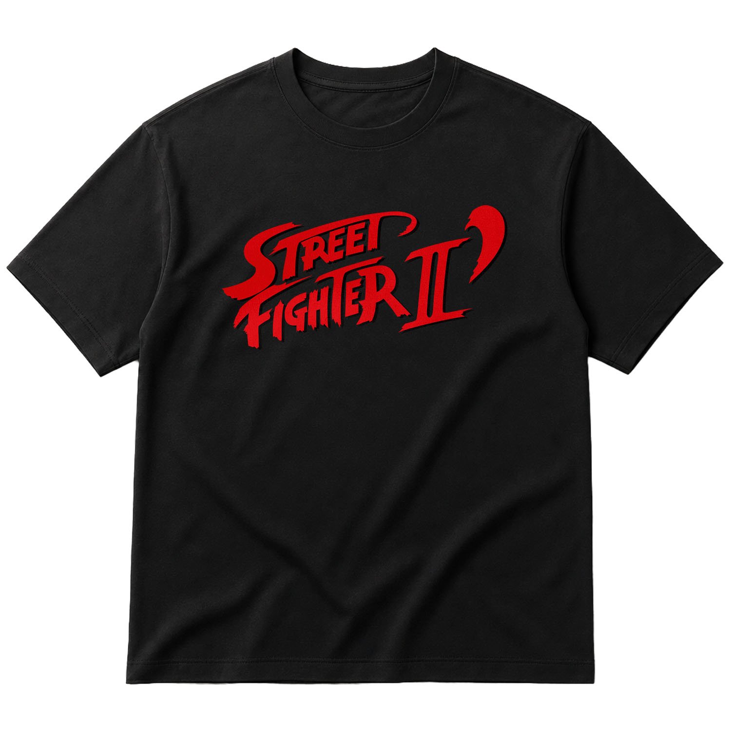 Street Fighter II Oversize Tişört XL - Siyah