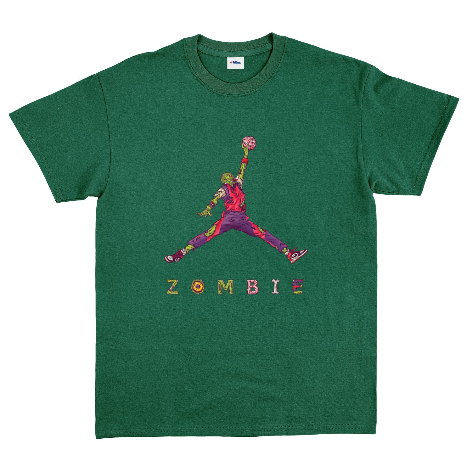 Air Jordan Zombie Tişört XXL - Nefti Yeşili