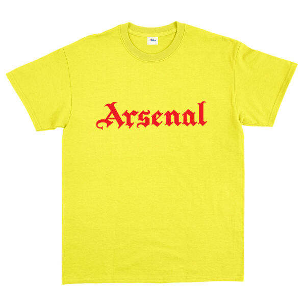Arsenal Black Letters R Tişört L - Sarı