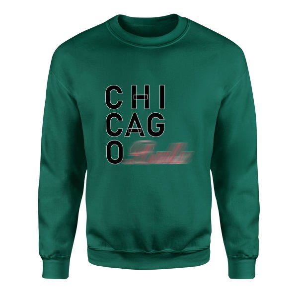 Chicago Sweatshirt XL - Nefti Yeşili